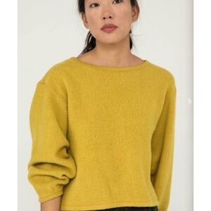 Elizabeth Suzann x Alabama Chanin yellow Billie sweater